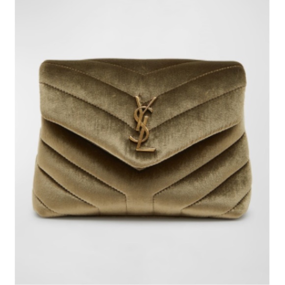 Saint Laurent Lou bag olive velvet - Picture 1 of 1